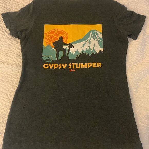 GYPSY STUMPER IPA, DOUBLE MOUNTAIN BREWERY, ladies large T, cotton/poly blend, - Picture 4 of 10